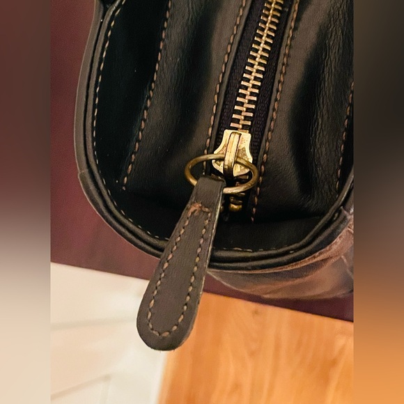 Pristine VTG Coach Bleecker Black Satchel Medium Bag Tote Purse Leather 9303 USA - Picture 8 of 13